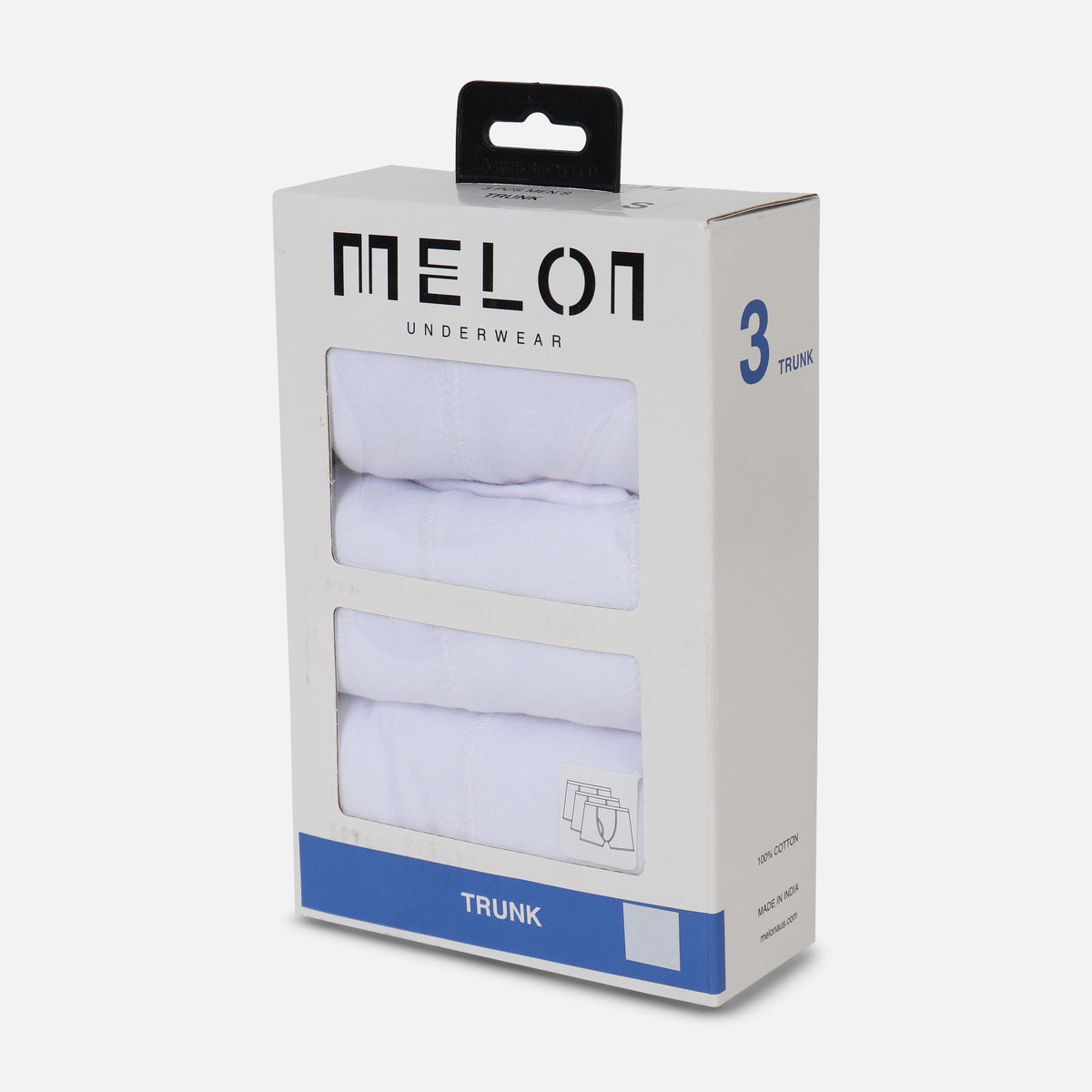 MEN TRUNK WHITE 3 PIECES