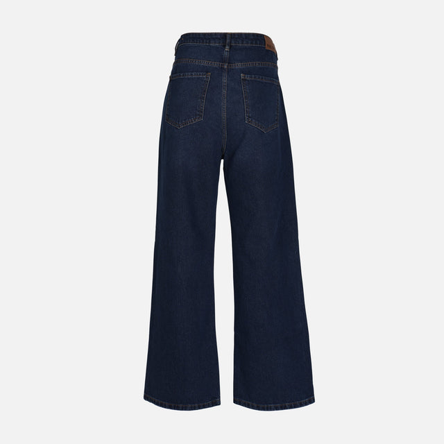 WOMEN DENIM PANTS JEANS WIDE LEG
