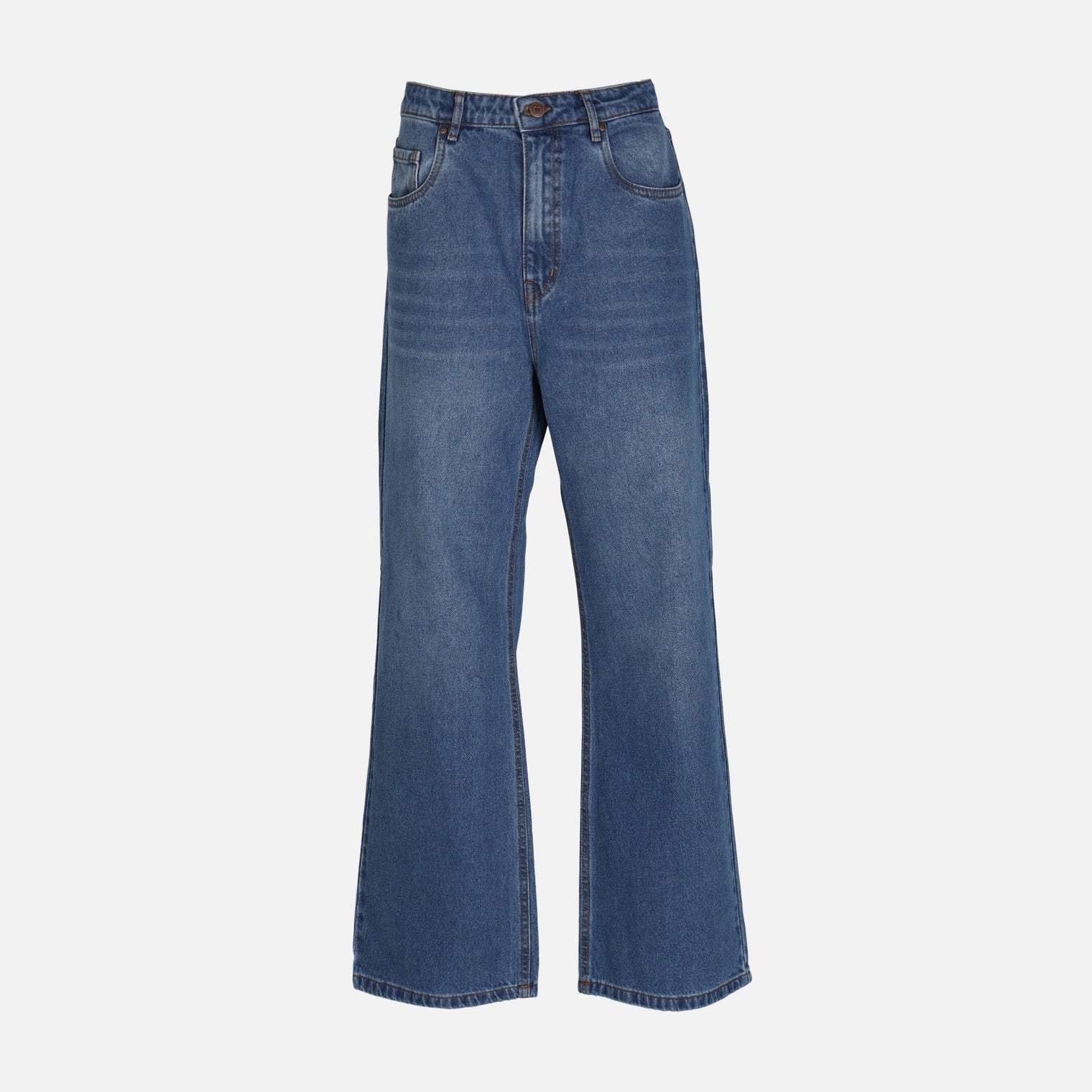 WOMEN DENIM PANTS JEANS WIDE LEG