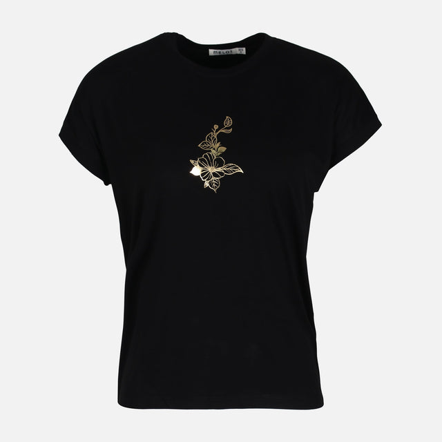 WOMEN VISCOSE LOOSE SHORT SLEEVE TEE