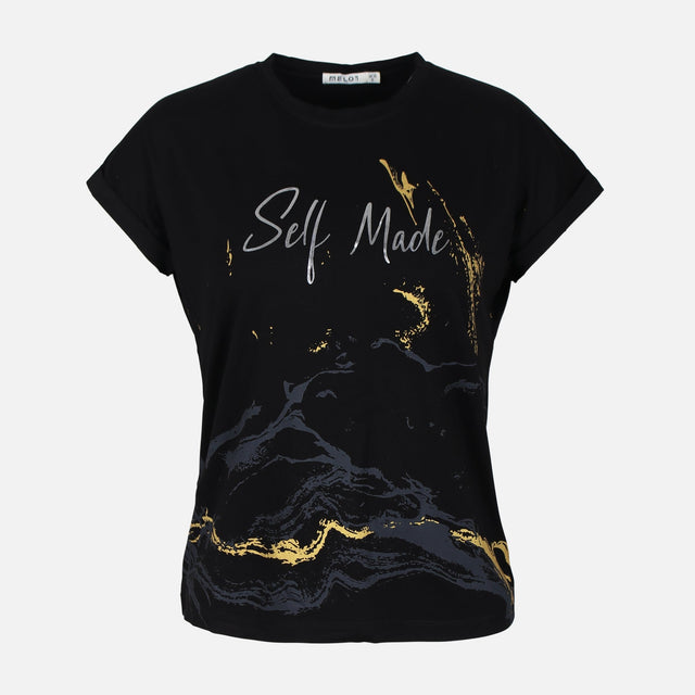 WOMEN VISCOSE LOOSE SHORT SLEEVE TEE