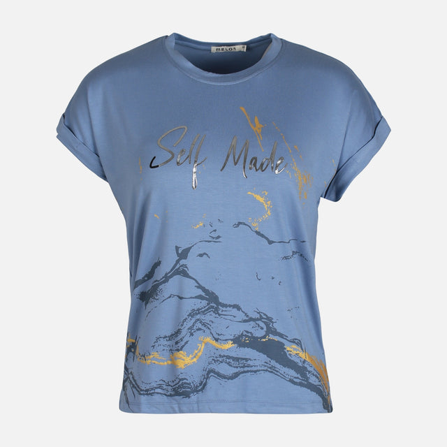 WOMEN VISCOSE LOOSE SHORT SLEEVE TEE