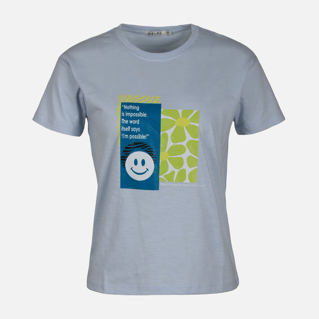 WOMEN SLUB LOOSE SHORT SLEEVE TEE