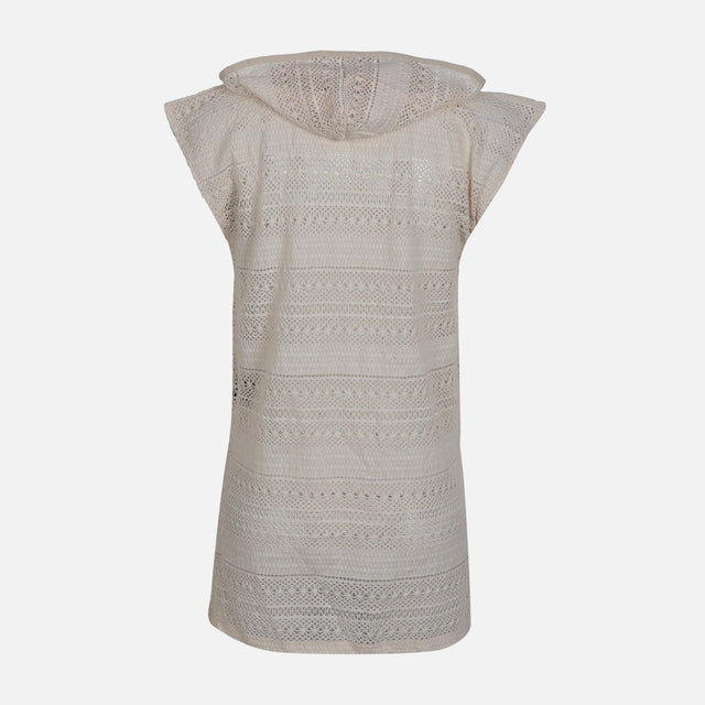 WOMEN LACE HOODED TOP