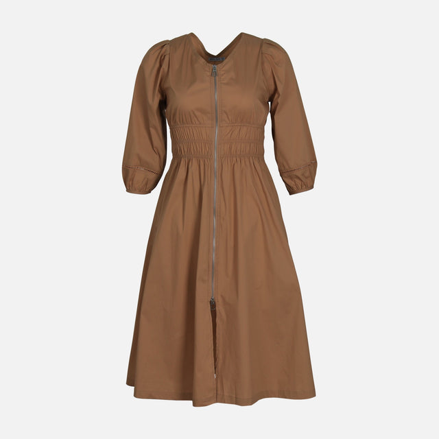 WOMEN SHORT SLEEVE LONG DRESS