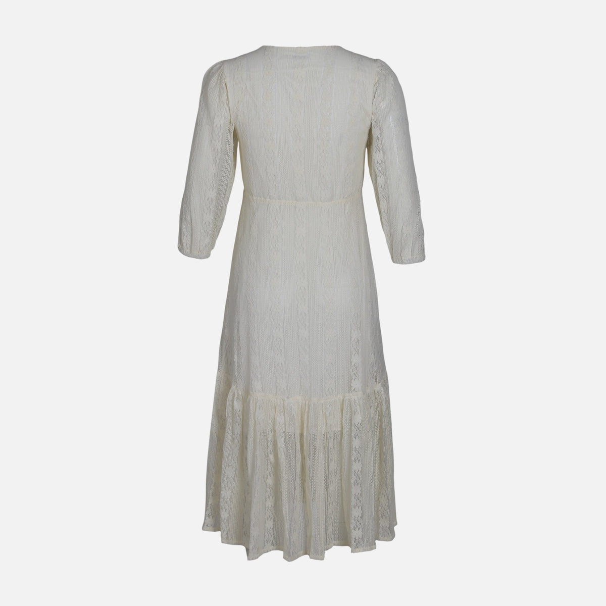 WOMEN SHORT SLEEVE LONG LACE DRESS