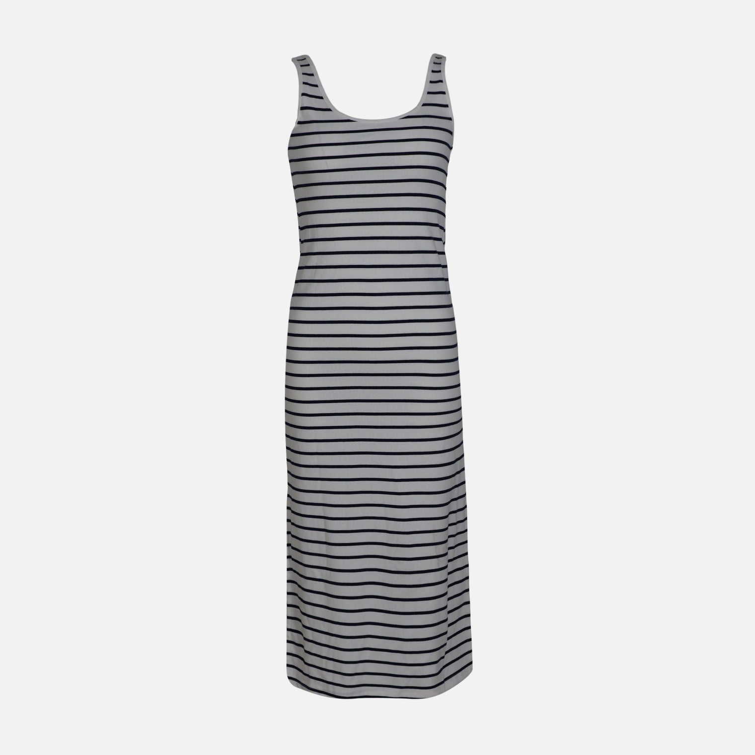 WOMEN SLEEVE LESS LONG RIB DRESS