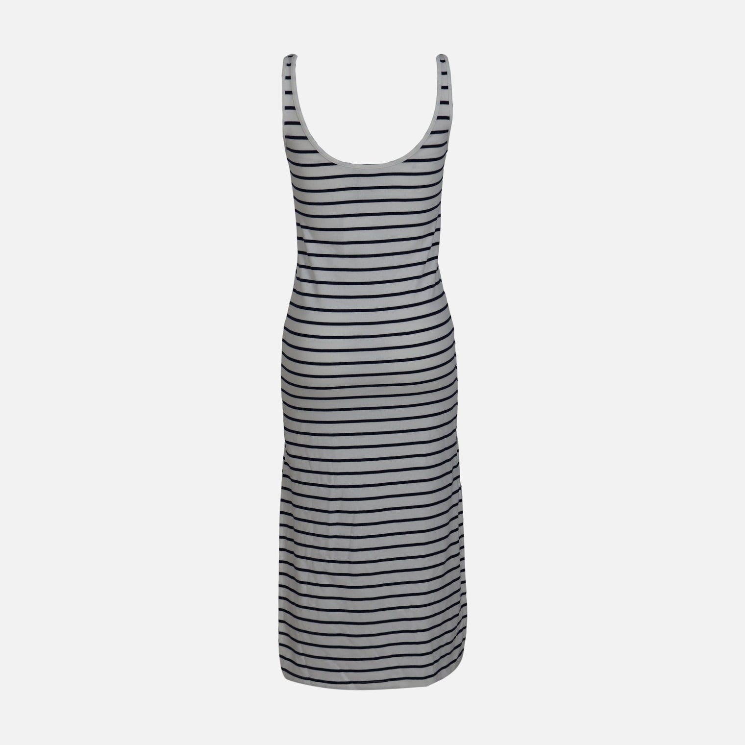 WOMEN SLEEVE LESS LONG RIB DRESS