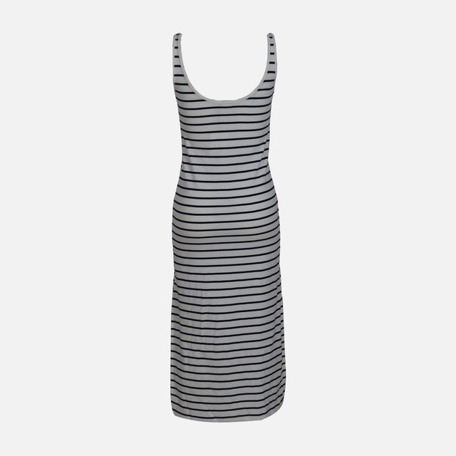 WOMEN SLEEVE LESS LONG RIB DRESS