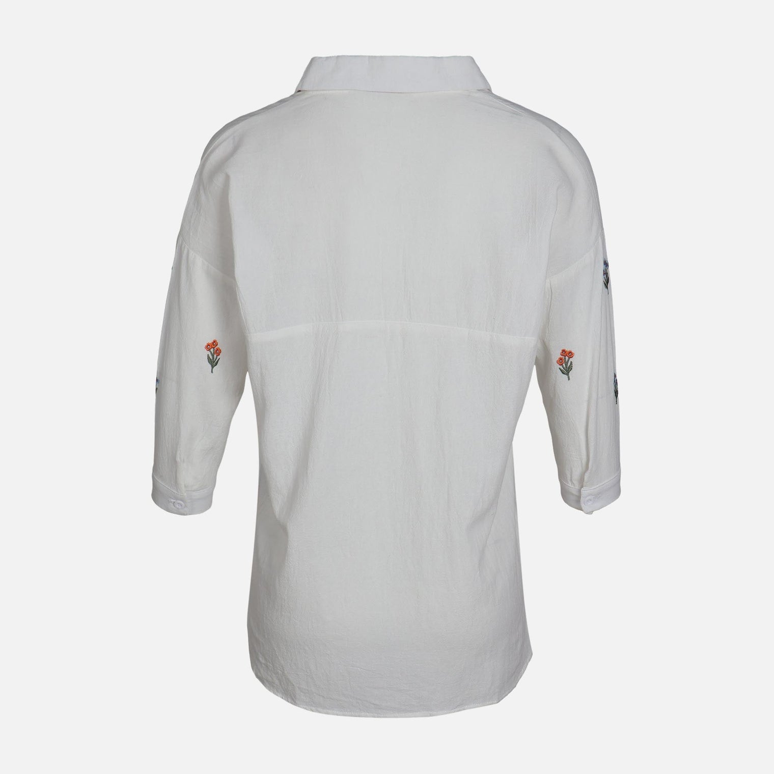 WOMEN EMB LONG SHIRT