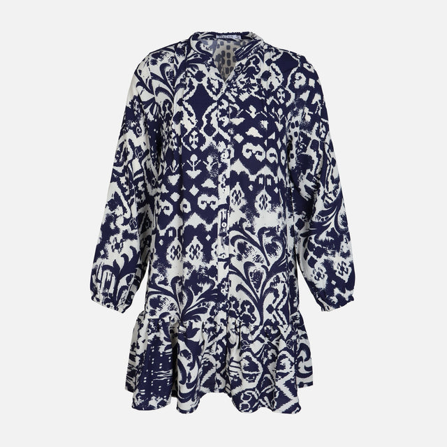 WOMEN LONG SLEEVE MIDI DRESS