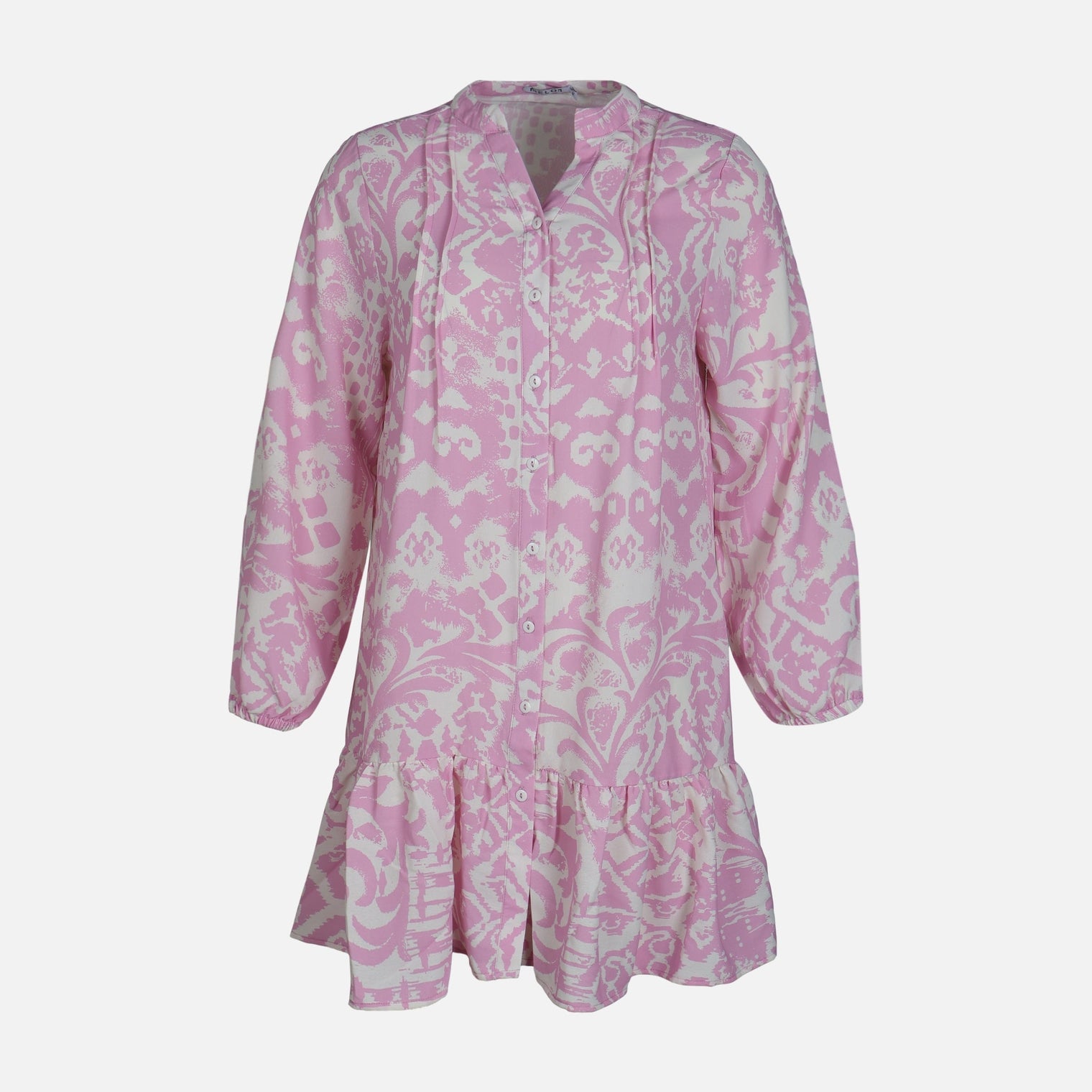 WOMEN LONG SLEEVE MIDI DRESS