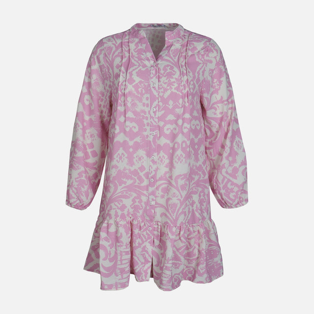 WOMEN LONG SLEEVE MIDI DRESS