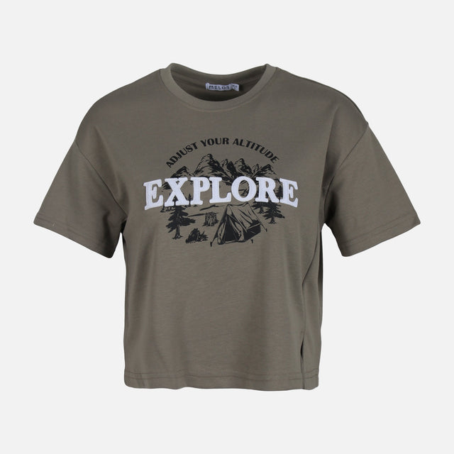 WOMEN CROPPED TEE