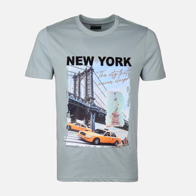 MEN T-SHIRT ROUND NECK REGULAR FIT