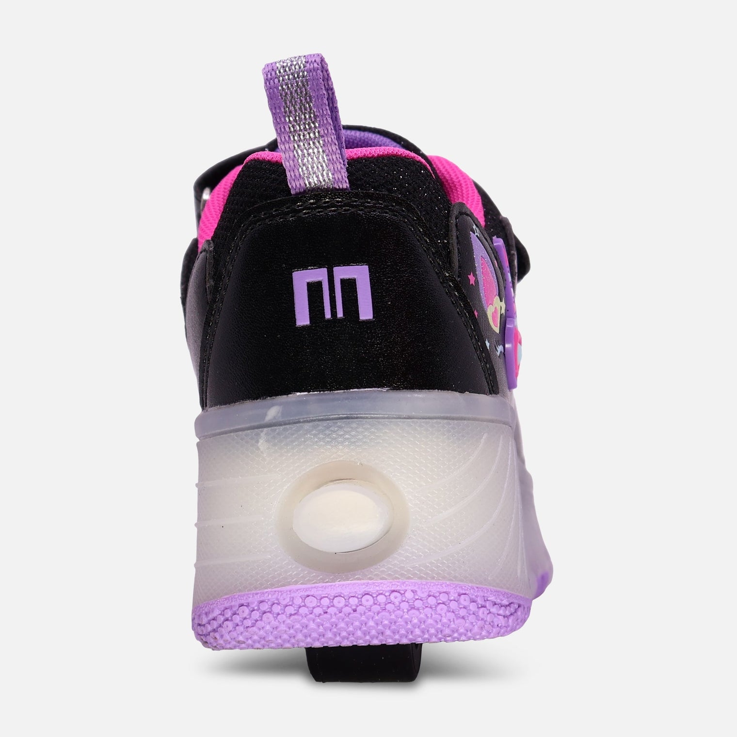 GIRLS WHEELS VELCRO LIGHTING SHOES