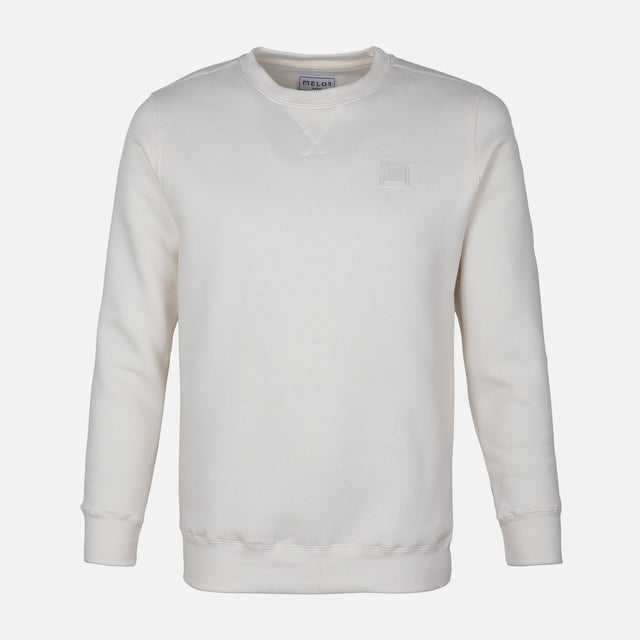 MEN SOLID FLEECE PULLOVER ROUND NECK