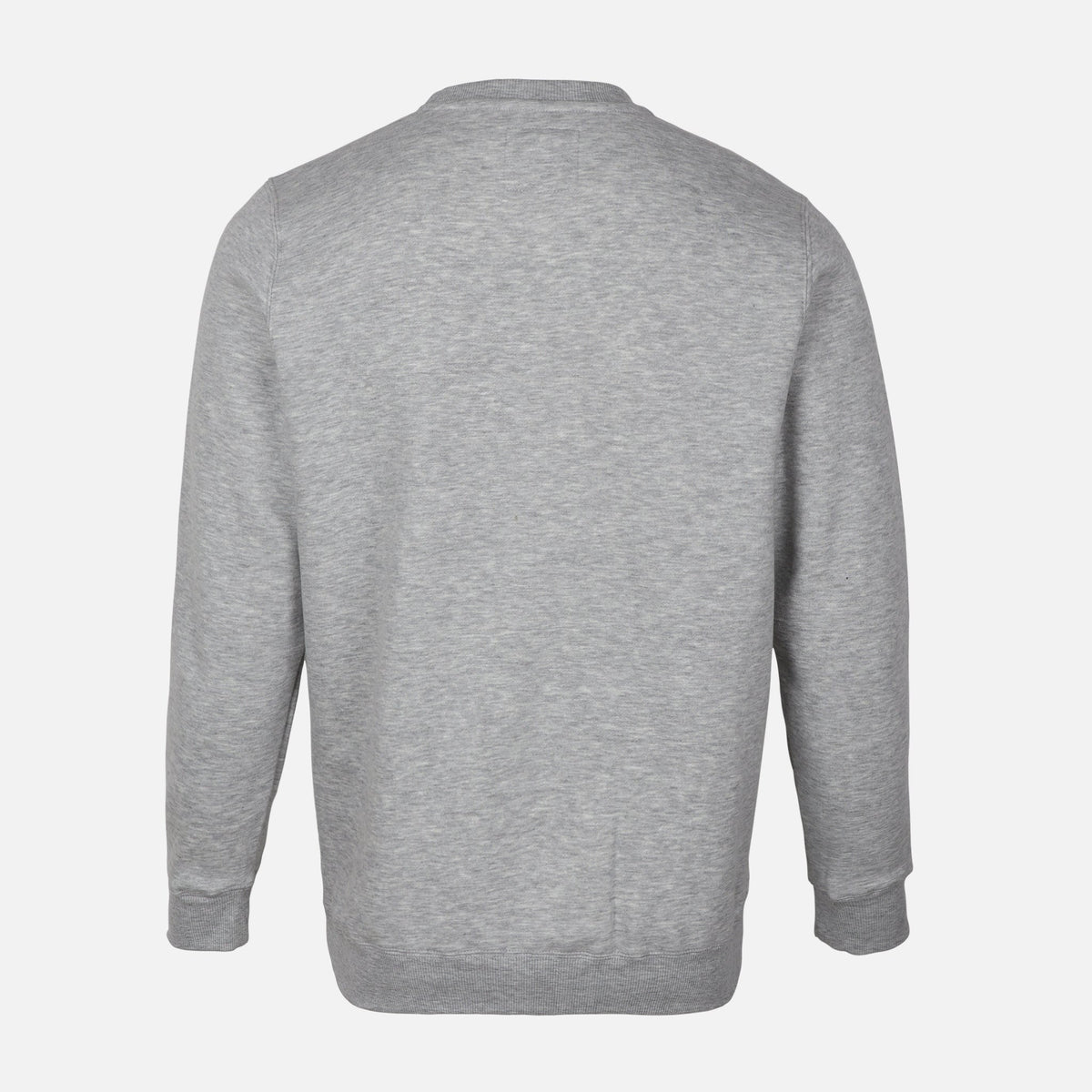 MEN SOLID FLEECE PULLOVER ROUND NECK