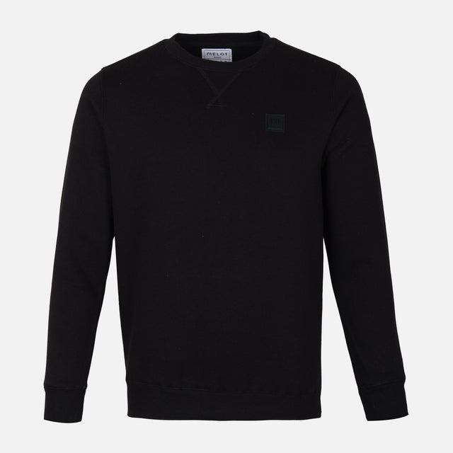 MEN SOLID FLEECE PULLOVER ROUND NECK