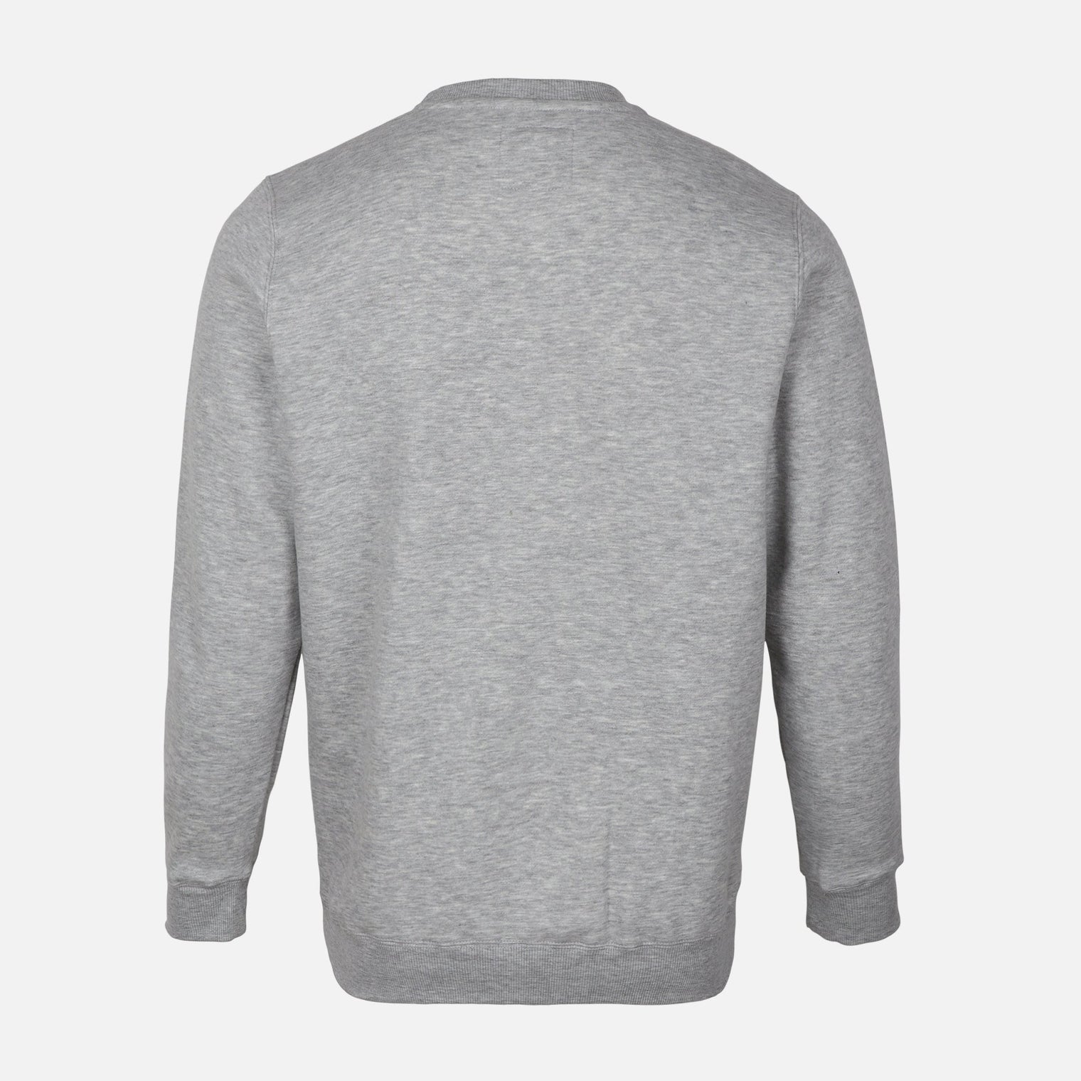 MEN SOLID FLEECE PULLOVER ROUND NECK