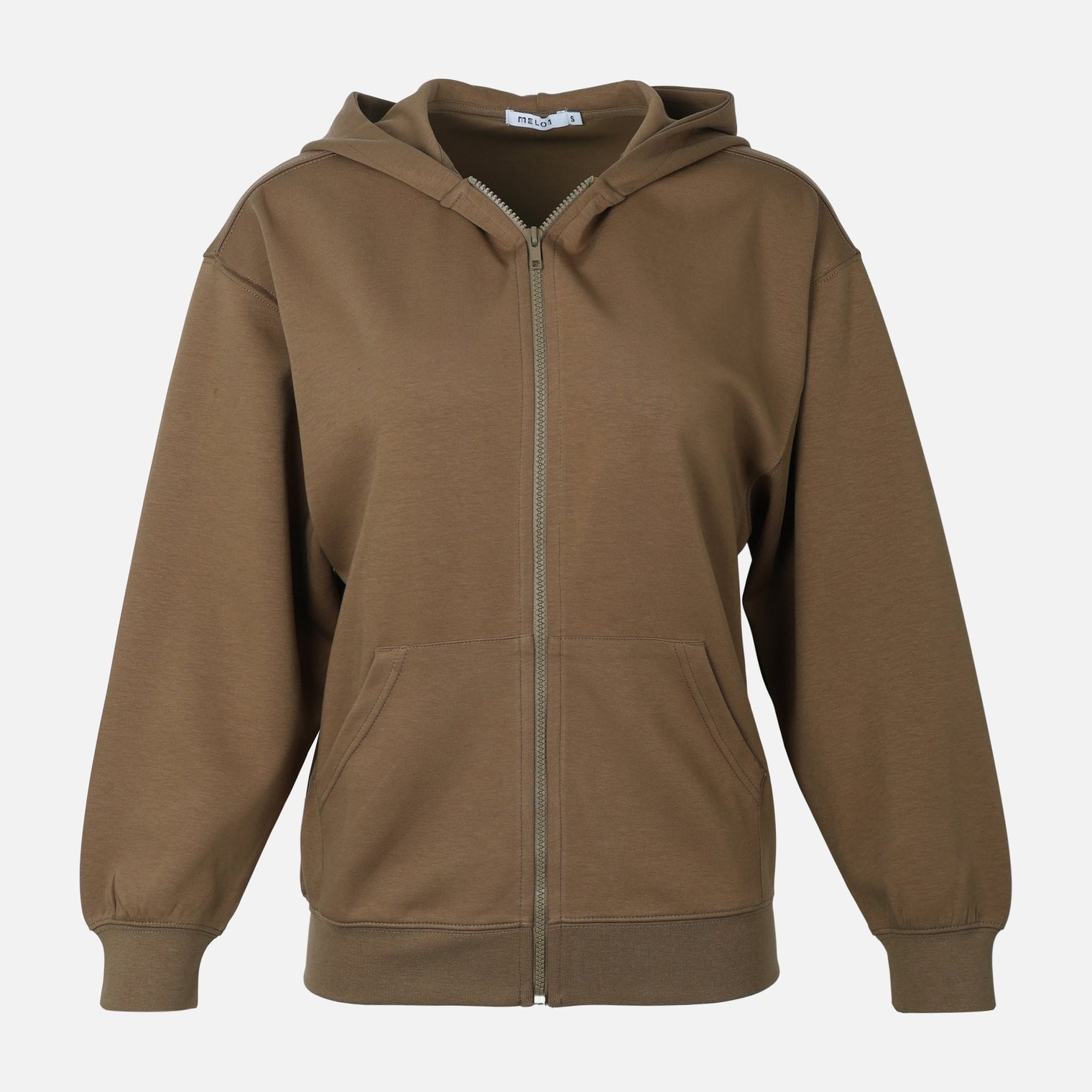WOMEN BASIC SCUBA FULLZIPPER HOODIE