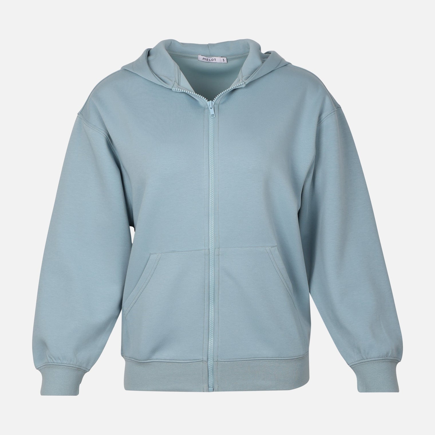 WOMEN BASIC SCUBA FULLZIPPER HOODIE