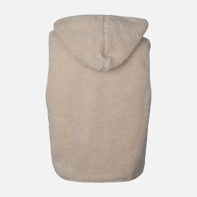 WOMEN SHERPA HOODED VEST