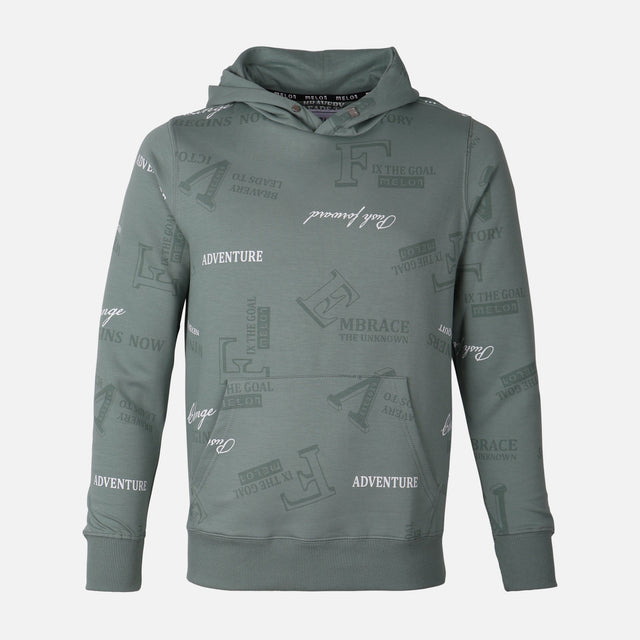 MEN HOODED PULLOVER