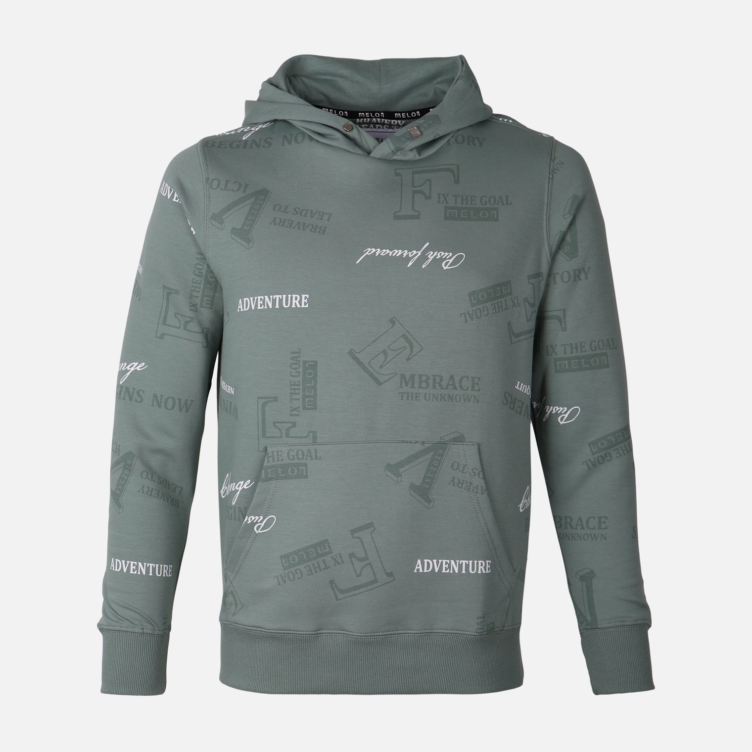 MEN HOODED PULLOVER