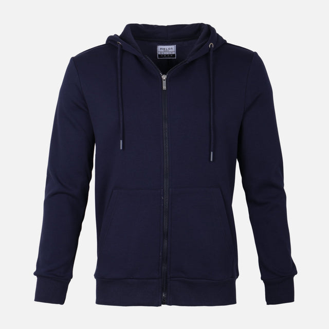 MEN BASIC HOODED CARDIGAN