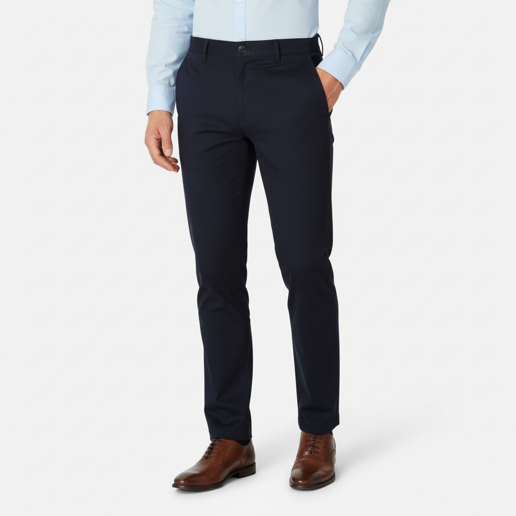 Men Cross Pocket Chino Pants