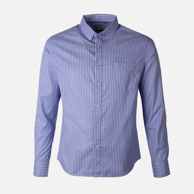 Men Long Sleeve Stripe Shirt