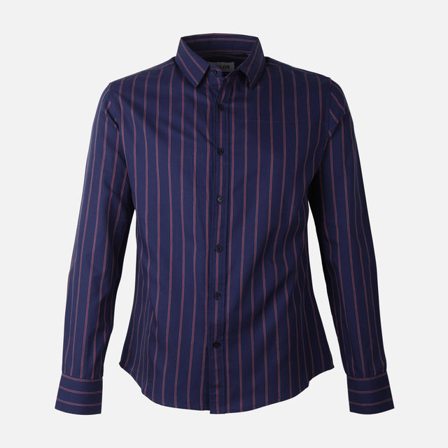 MEN LONG SLEEVE STRIPE SHIRT