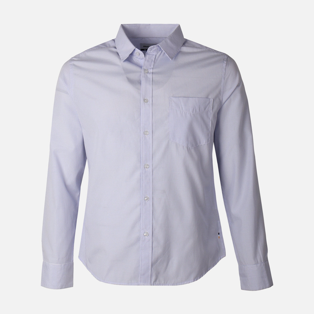 Men Long Sleeve Stripe Shirt With Pocket