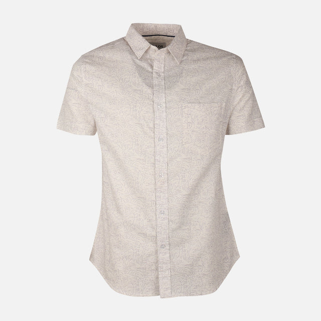 Men Oxford Short Sleeve Shirt