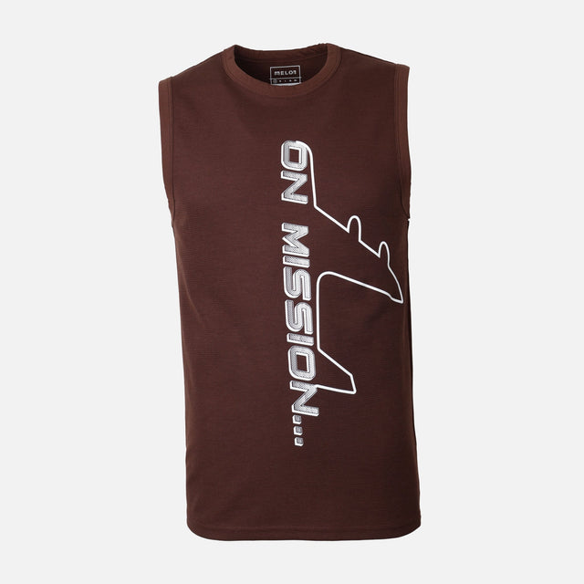 Men Vest Round Neck