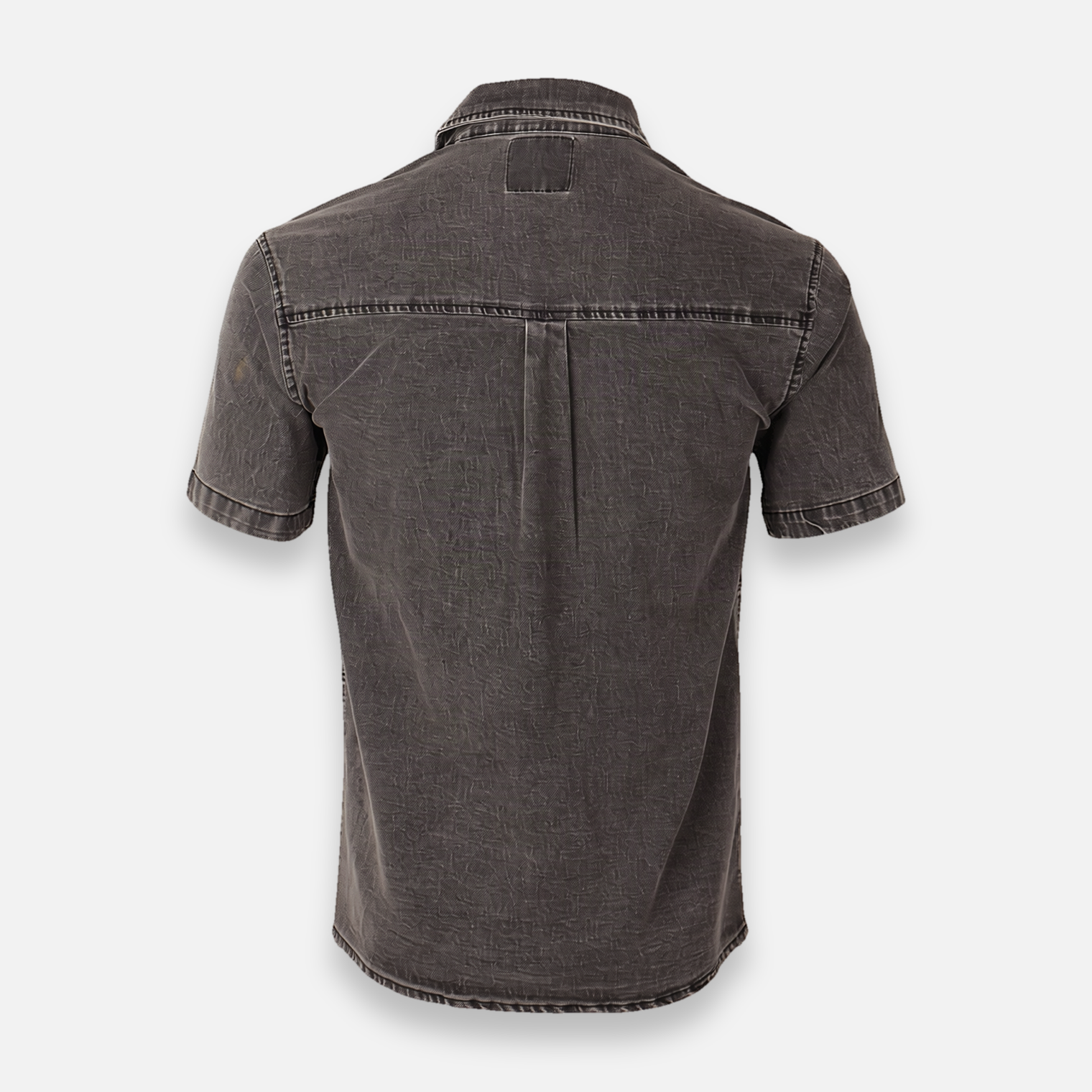 Men Woven Shirt Short Sleeve With Pocket