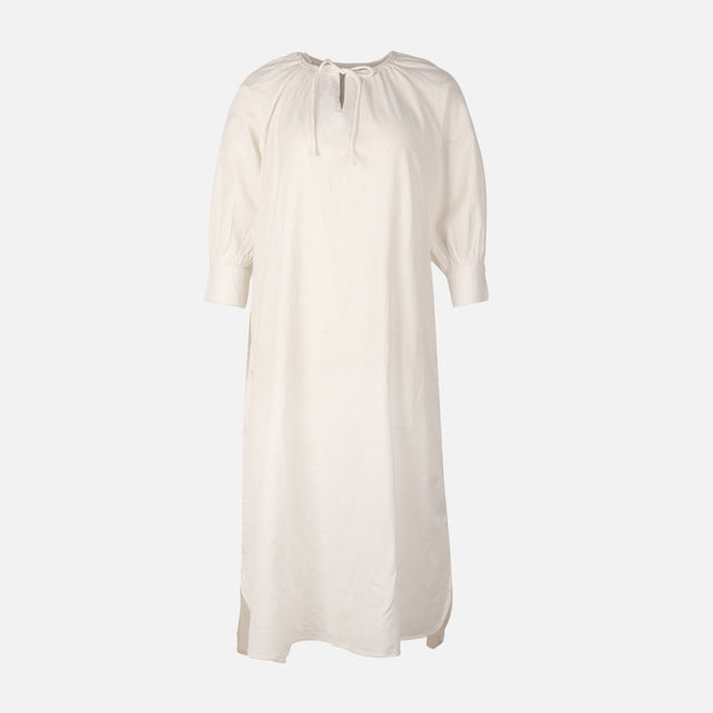 Women 3/4 Sleeve Linen Blend Ankle Dress