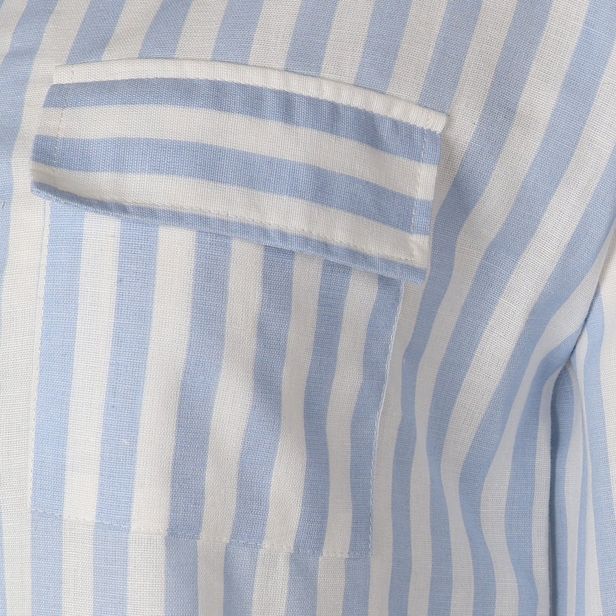 Women 3/4 Sleevr Linen Blend Shirt Stripe Dress