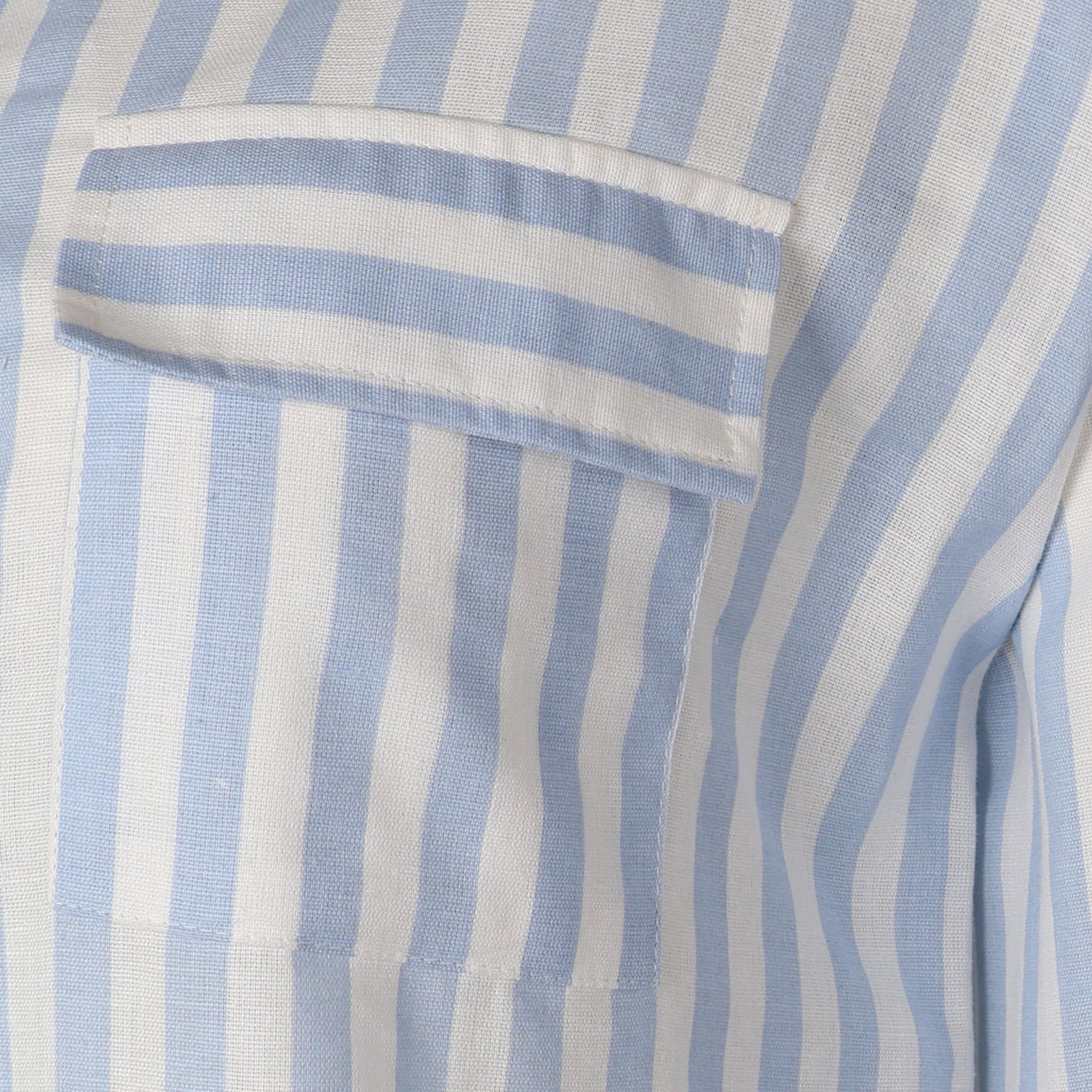 Women 3/4 Sleevr Linen Blend Shirt Stripe Dress