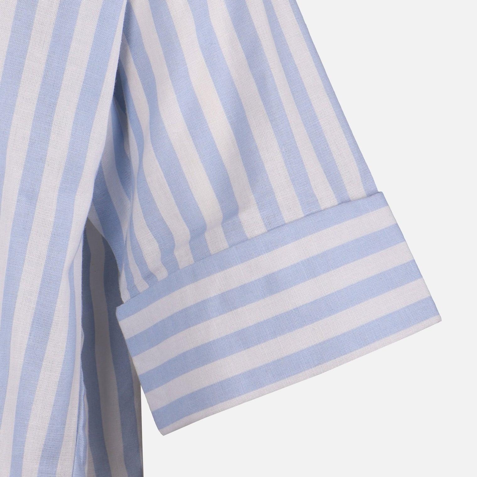 Women Long Sleeve Linen Blend Stripes Shirt