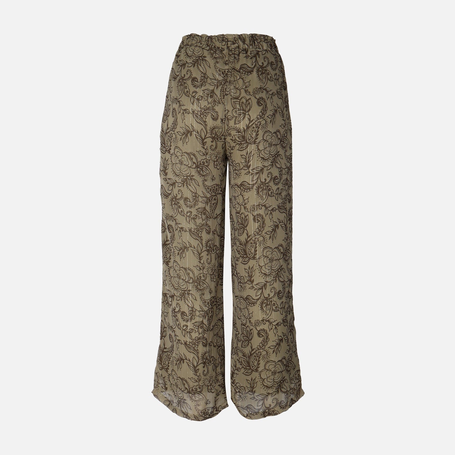 Women Lurex Printed Pants