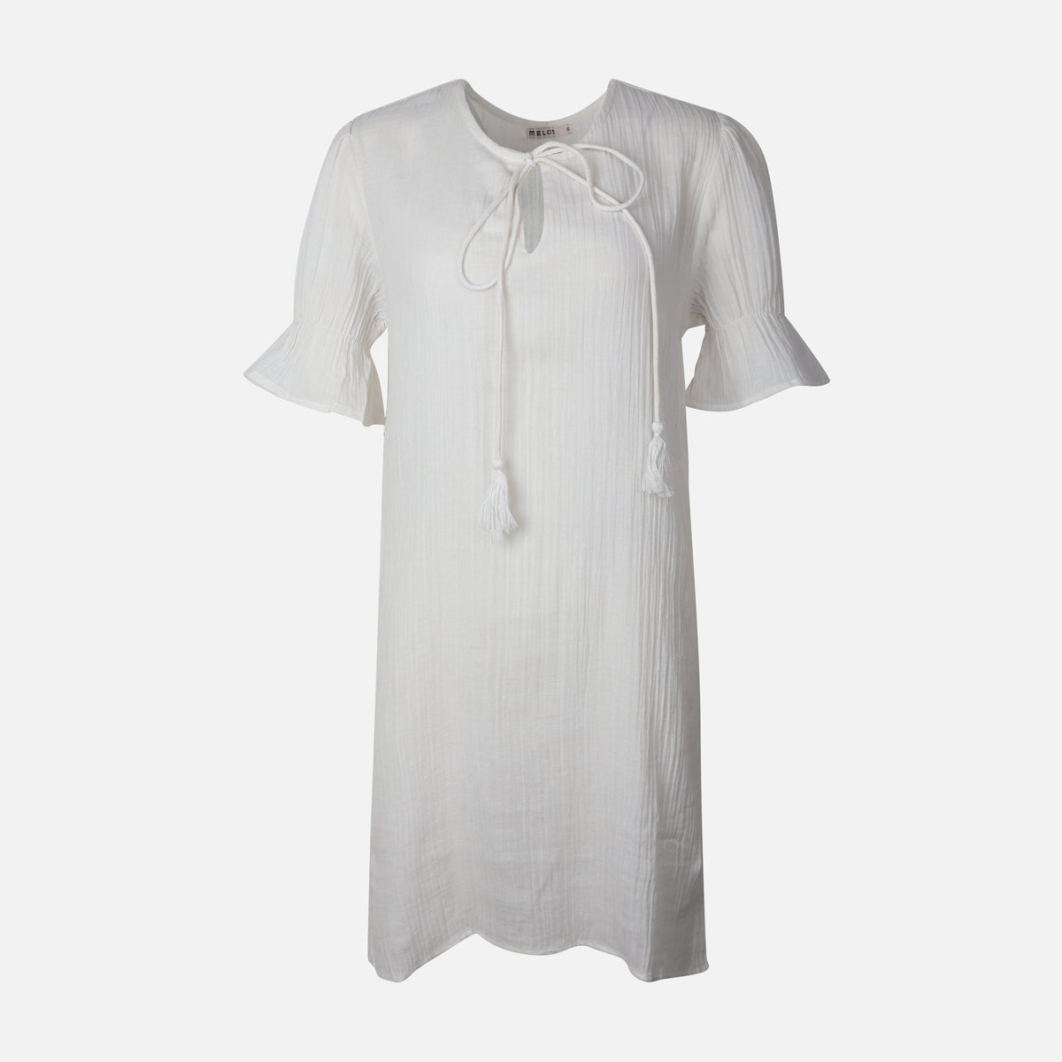 Women 3/4 Sleeve Solid Cotton Double Cloth Tunic