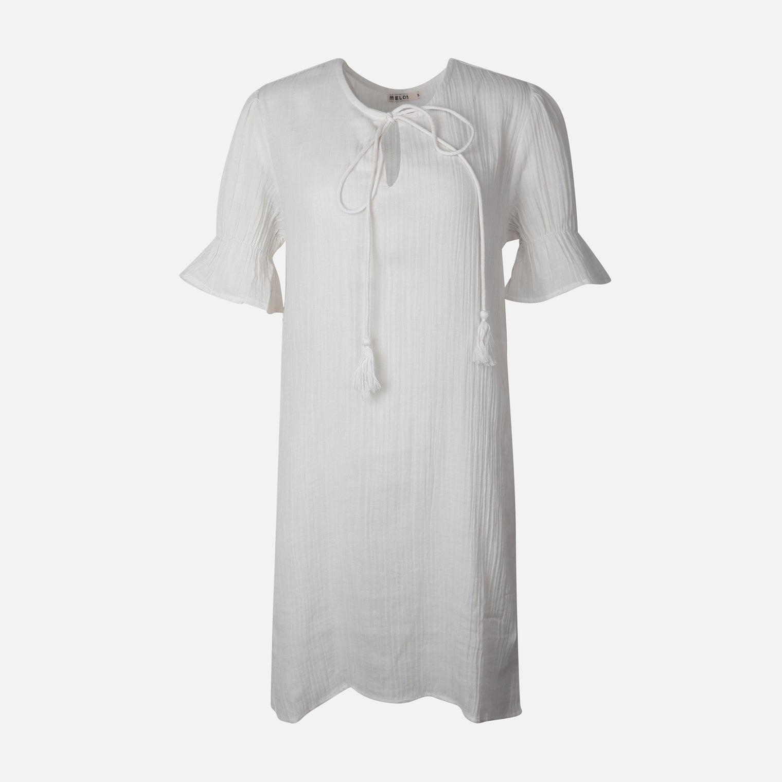 Women 3/4 Sleeve Solid Cotton Double Cloth Tunic