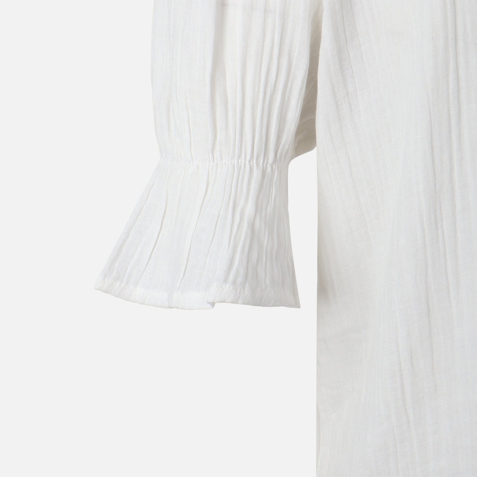 Women 3/4 Sleeve Solid Cotton Double Cloth Tunic