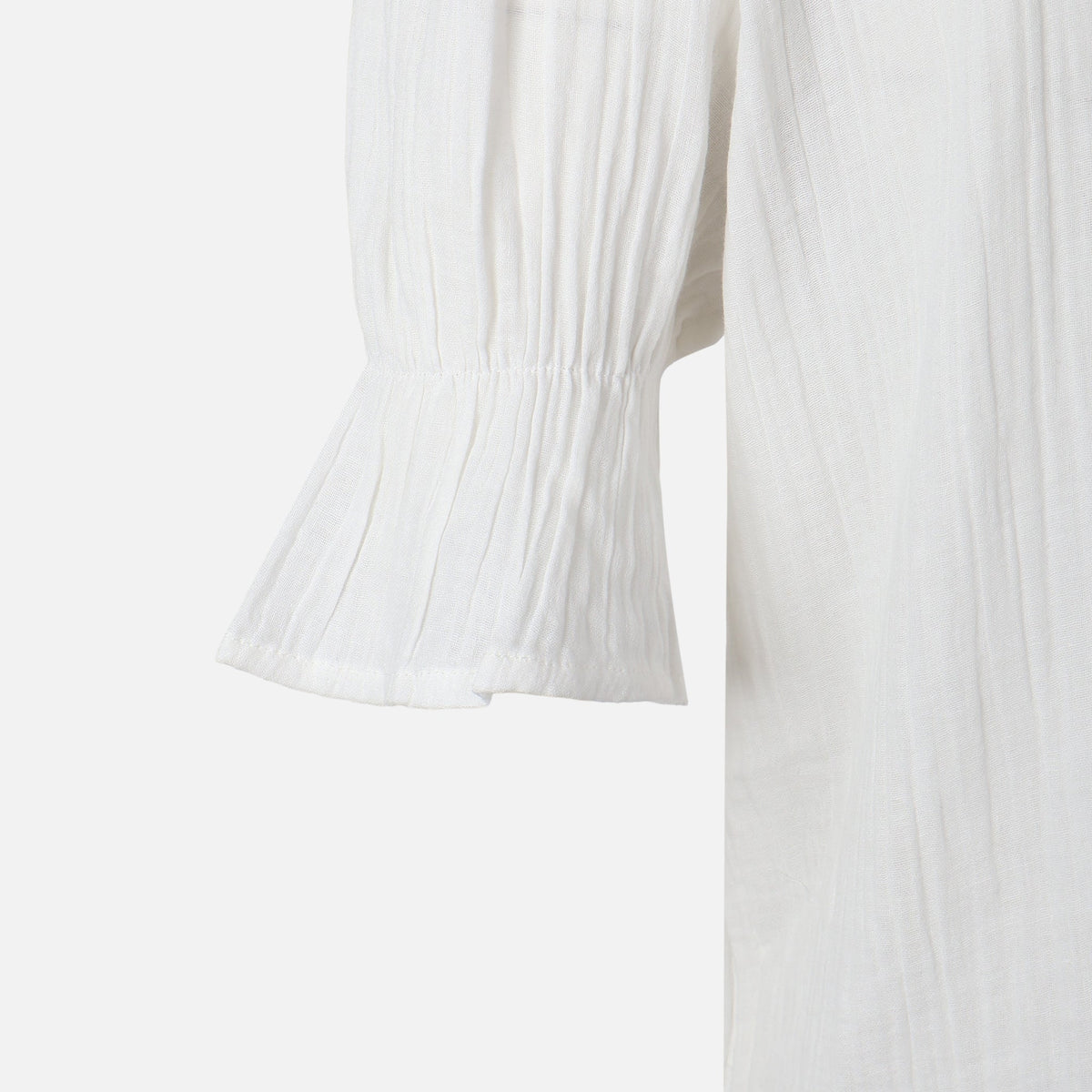 Women 3/4 Sleeve Solid Cotton Double Cloth Tunic