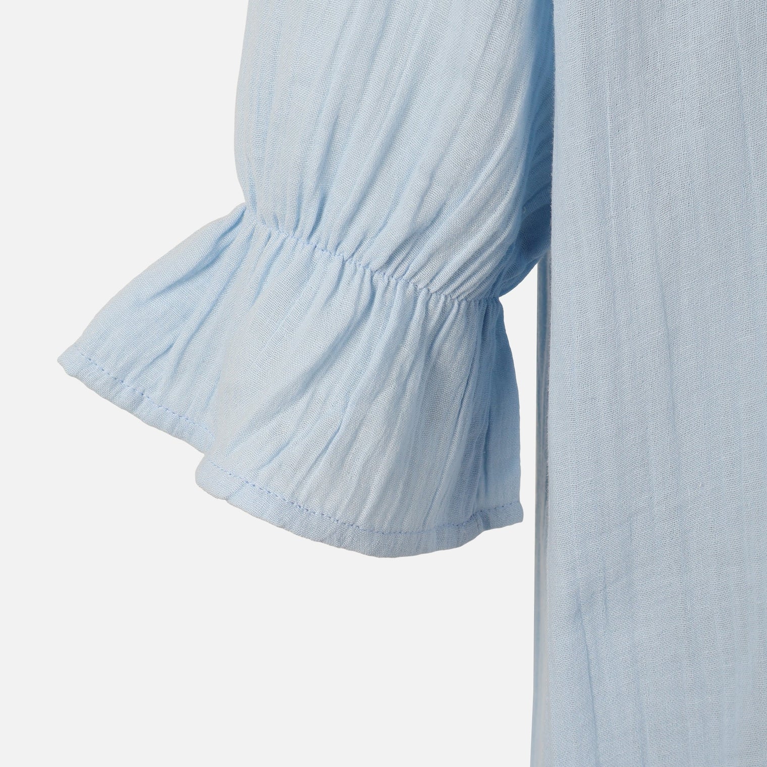 Women 3/4 Sleeve Solid Cotton Double Cloth Tunic