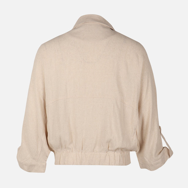 Women Oversized Double Pocket Shacket