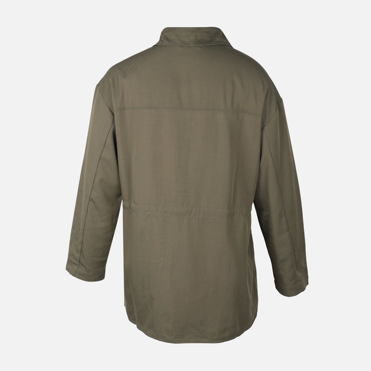 Women Double Pocket Long Shacket