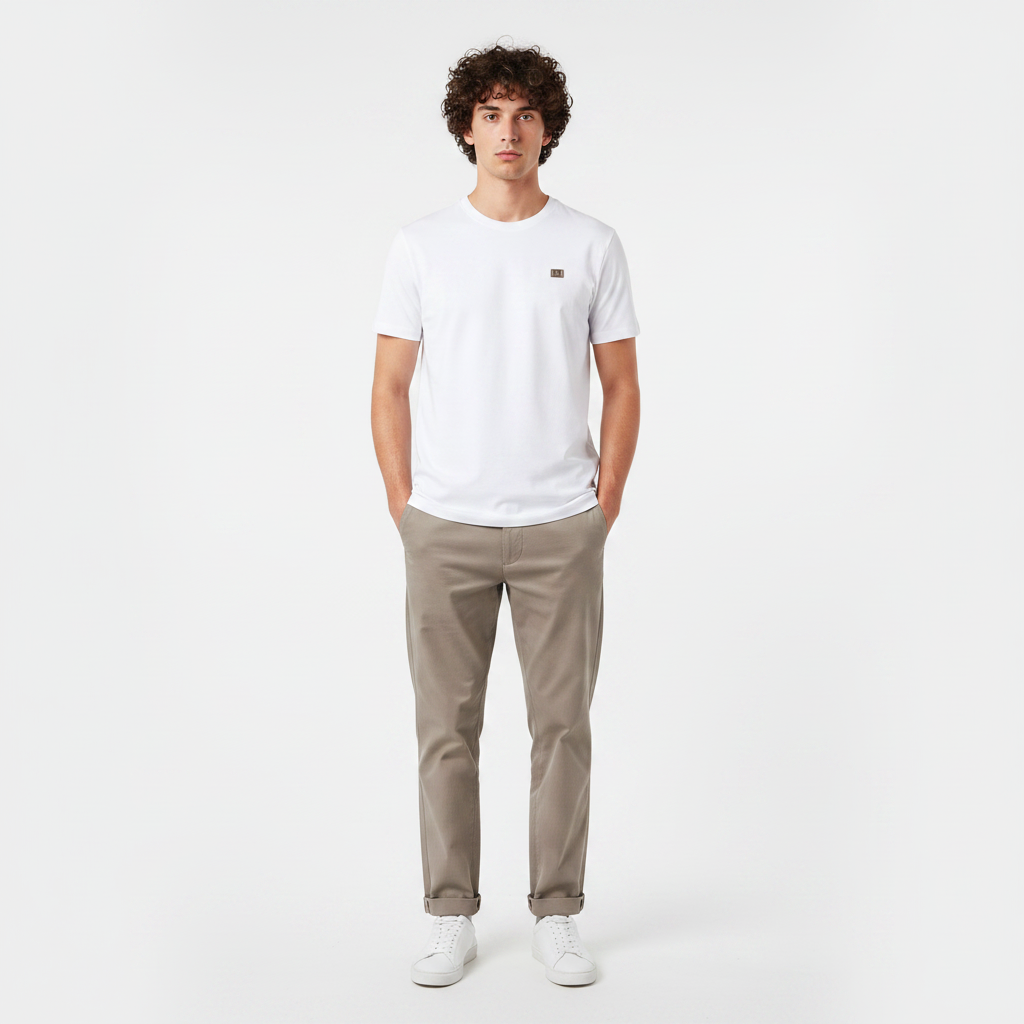 Men Basic Short Sleeve T-Shirt Round Neck